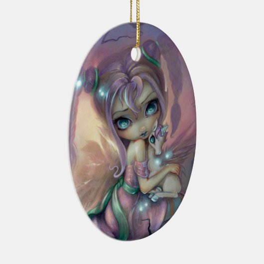 Unicorn Sunset Ceramic Ornament (Rechts)