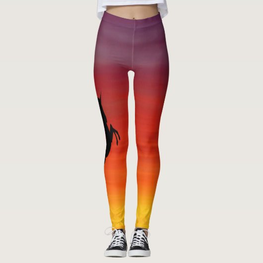 Unicorn Sunset Leggings (Vorderseite)