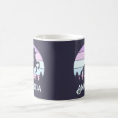 Unicorn Sunset Personalisierte Mug Kaffeetasse (Mittel)