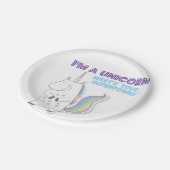 Unicorn Superpower Pappteller (Schrägansicht)