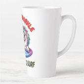 Unicorn Surfer Rainbow Surfen Cool Milchtasse (Rechts)