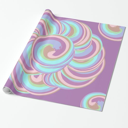 Unicorn Swirl Geschenkpapier (Ungerollt)