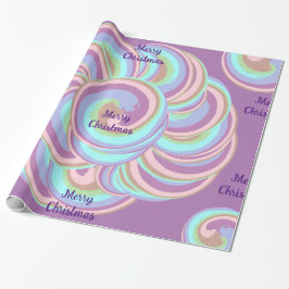 Unicorn Swirl (Text anpassen) Geschenkpapier