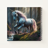 Unicorn Symbolismus Hardcover Notizblock (Rückseite)