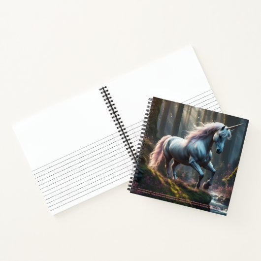 Unicorn Symbolismus Hardcover Notizblock (Innenseite)