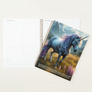 Unicorn Symbolismus-Kalender Planer