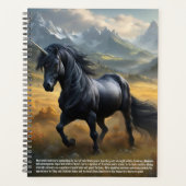 Unicorn Symbolismus-Kalender Planer (Vorderseite)