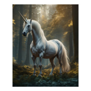 Unicorn Symbolismus Poster