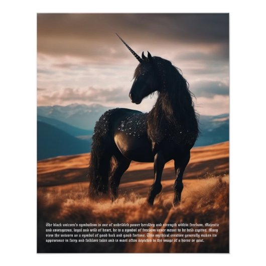 Unicorn-Symbolismus Poster (Vorderseite)