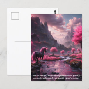 Unicorn-Symbolismus Postkarte
