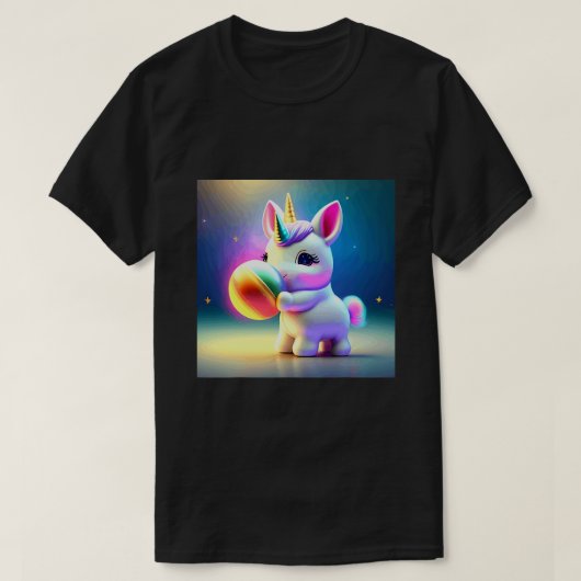 Unicorn T Shirt Girls Kinder Regenbogen (Design vorne)