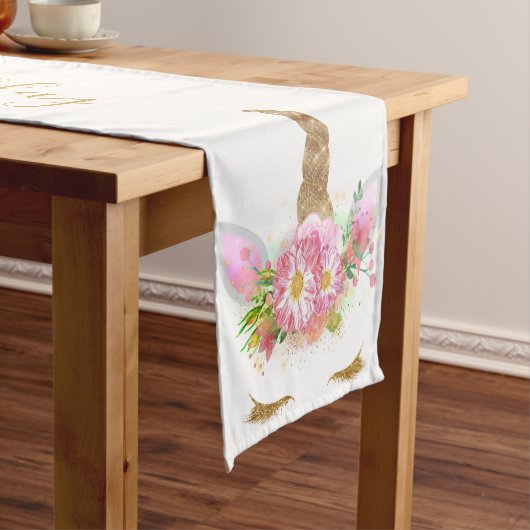 Unicorn Table Runner Kurzer Tischläufer (Beispiel)