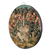 Unicorn Tapestries gefunden Legende Mythisch Dartscheibe (Vorderseite rechts)