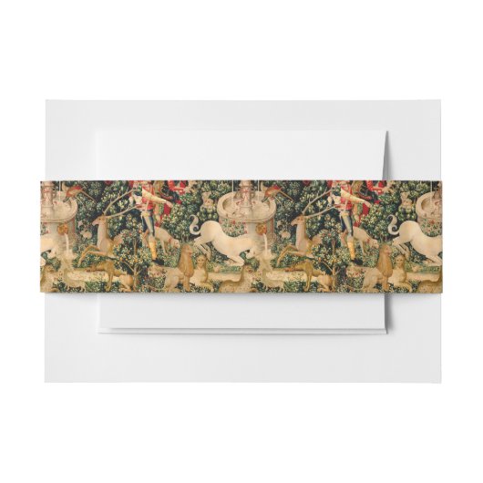 Unicorn Tapestries gefunden Legende Mythisch Einladungsbanderole (Vorderseite Beispiel)