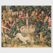 Unicorn Tapestries gefunden Legende Mythisch Geschenkpapier (Flach)