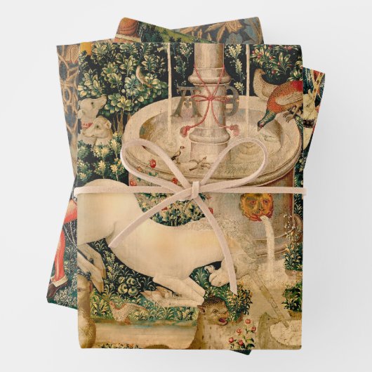 Unicorn Tapestries gefunden Legende Mythisch Geschenkpapier Set (Beispiel)
