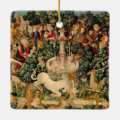 Unicorn Tapestries gefunden Legende Mythisch Keramikornament (Rückseite)