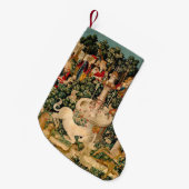 Unicorn Tapestries gefunden Legende Mythisch Kleiner Weihnachtsstrumpf (Vorderansicht (hängend))