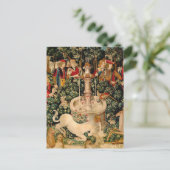 Unicorn Tapestries gefunden Legende Mythisch Postkarte (Stehend Vorderseite)