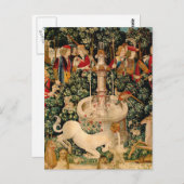 Unicorn Tapestries gefunden Legende Mythisch Postkarte (Vorne/Hinten)