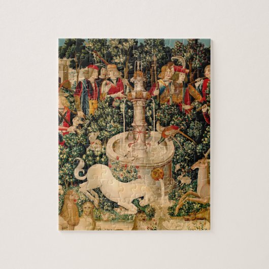Unicorn Tapestries gefunden Legende Mythisch Puzzle (Vertikal)