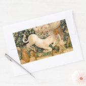 Unicorn Tapestries gefunden Legende Mythisch Rechteckiger Aufkleber (Umschlag)