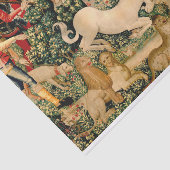 Unicorn Tapestries gefunden Legende Mythisch Seidenpapier (Ausschnitt)