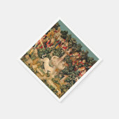 Unicorn Tapestries gefunden Legende Mythisch Serviette (Ecke)