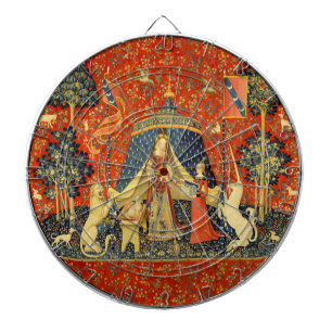 Unicorn Tapestries Lady Legend Mittelalter Dartscheibe