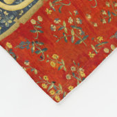 Unicorn Tapestries Lady Legend Mittelalter Fleecedecke (Ecke)