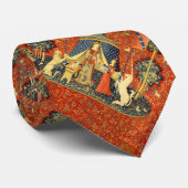 Unicorn Tapestries Lady Legend Mittelalter Krawatte (Gerollt)