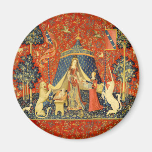 Unicorn Tapestries Lady Legend Mittelalter Magnet
