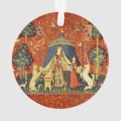 Unicorn Tapestries Lady Legend Mittelalter Ornament (Rückseite)