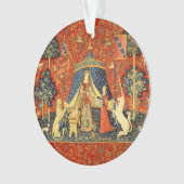 Unicorn Tapestries Lady Legend Mittelalter Ornament (Vorderseite)