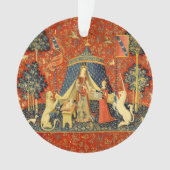 Unicorn Tapestries Lady Legend Mittelalter Ornament (Vorderseite)