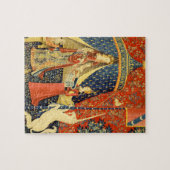 Unicorn Tapestries Lady Legend Mittelalter Puzzle (Horizontal)