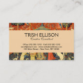 Unicorn Tapestries Lady Legend Mittelalter Visitenkarte (Rückseite)