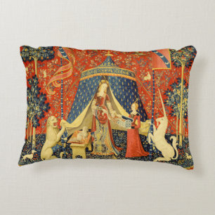 Unicorn Tapestries Lady Legend Mittelalter Zierkissen