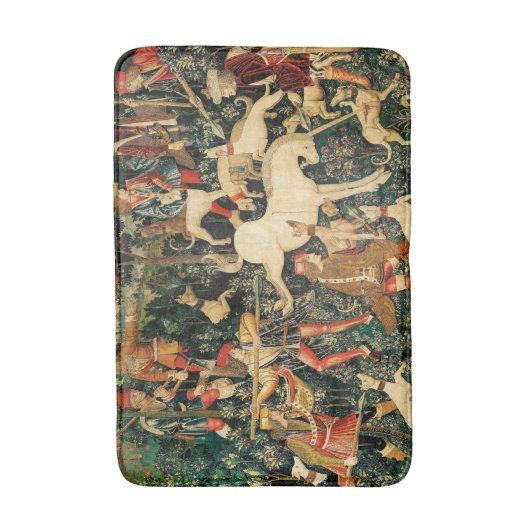 Unicorn Tapestries Mittelalterliche Klassische Ver Badematte (Vorderseite Vertikal)