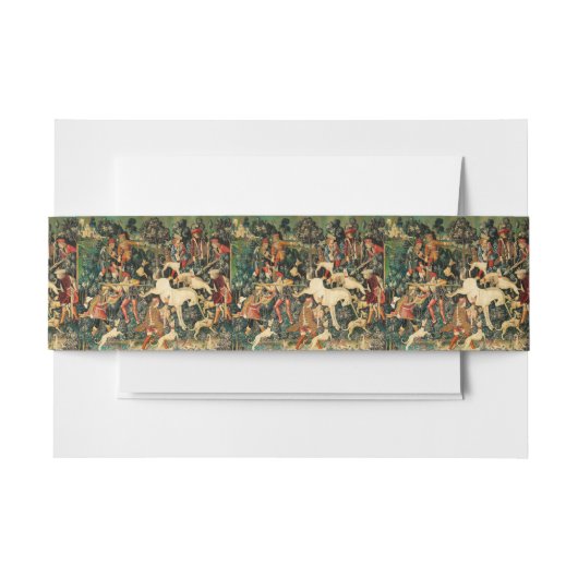 Unicorn Tapestries Mittelalterliche Klassische Ver Einladungsbanderole (Vorderseite Beispiel)