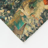 Unicorn Tapestries Mittelalterliche Klassische Ver Fleecedecke (Ecke)