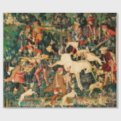 Unicorn Tapestries Mittelalterliche Klassische Ver Geschenkpapier (Flach)