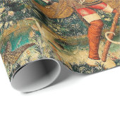 Unicorn Tapestries Mittelalterliche Klassische Ver Geschenkpapier (Rolleneckpunkt)