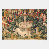 Unicorn Tapestries Mittelalterliche Klassische Ver Geschenkpapier Set (Vorderseite 3)