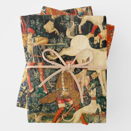 Unicorn Tapestries Mittelalterliche Klassische Ver Geschenkpapier Set (Beispiel)