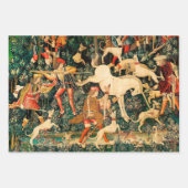 Unicorn Tapestries Mittelalterliche Klassische Ver Geschenkpapier Set (Vorderseite)