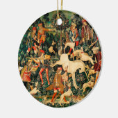 Unicorn Tapestries Mittelalterliche Klassische Ver Keramik Ornament (Links)