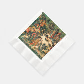 Unicorn Tapestries Mittelalterliche Klassische Ver Serviette (Ecke)