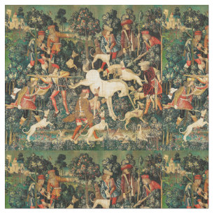 Unicorn Tapestries Mittelalterliche Klassische Ver Stoff