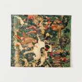 Unicorn Tapestries Mittelalterliche Klassische Ver Wandteppich (Vorderseite (Horizontal))